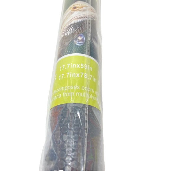 Reptile Lizard Cage Liner Decomposes Odours 17.7" X 59" Brand New Grey L… - Picture 3 of 5